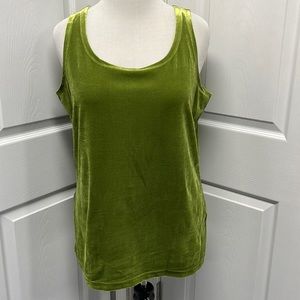 AVENUE Green Velour Tank Top 18/20